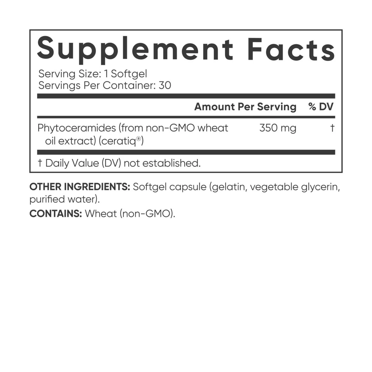 Sports Research Phytoceramides Dietary Supplement - 30 Softgels - Image 2