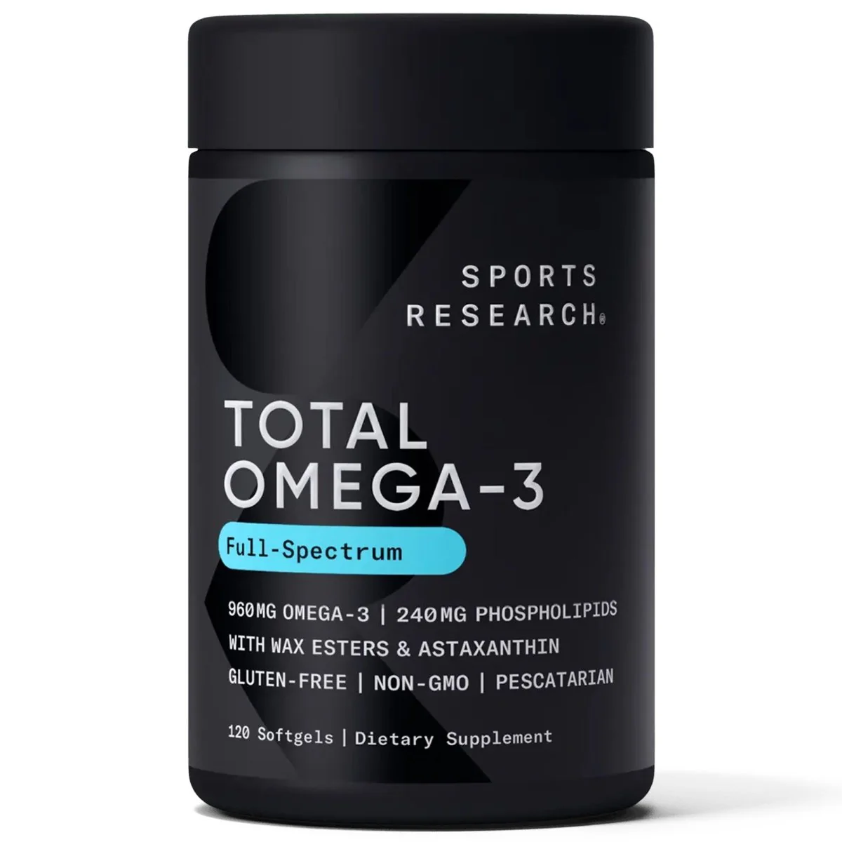 Sports Research Total Omega-3, Full-Spectrum, 1100mg, 120 Softgels