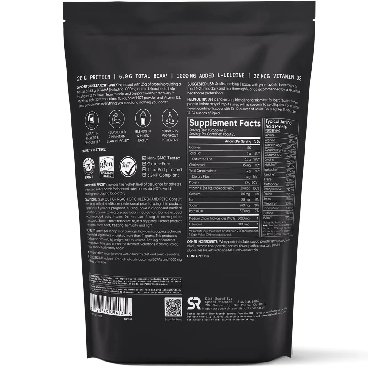 Sports Research Whey Protein Isolate - Image 7