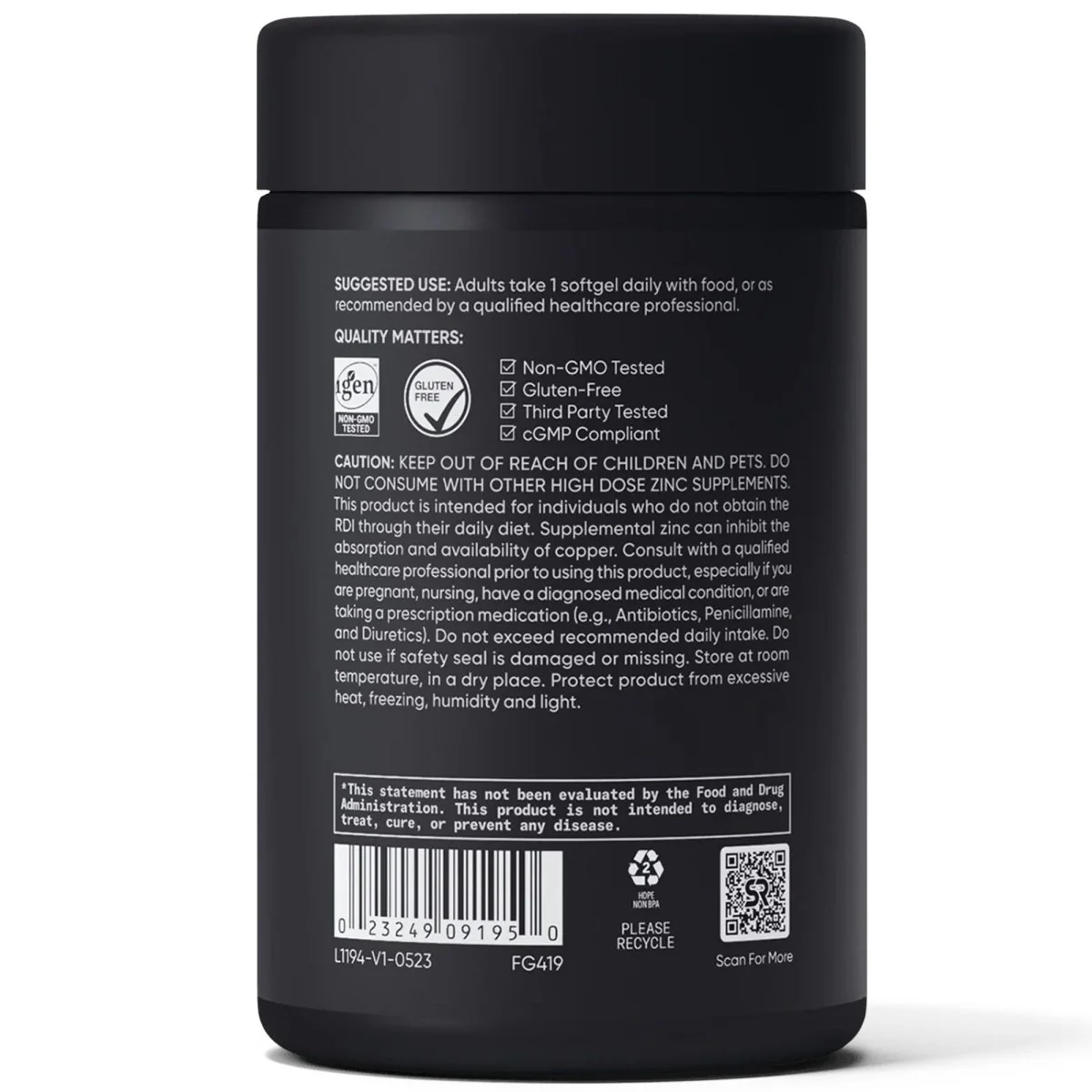 Sports Research Zinc Picolinate with Coconut Oil, High Potency - Image 6