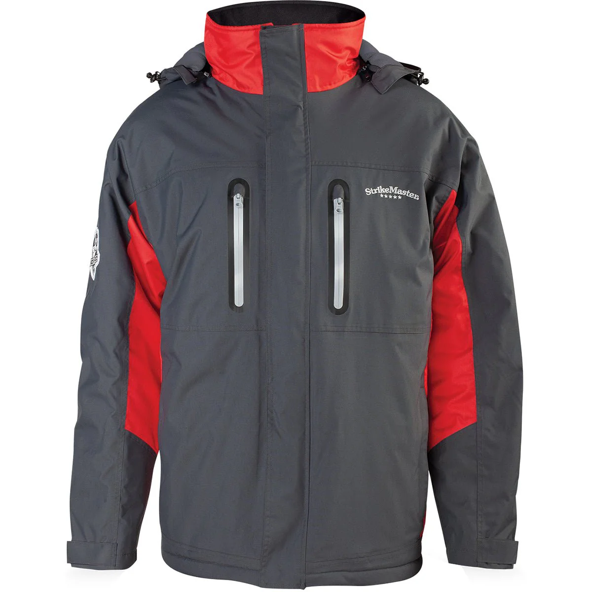 StrikeMaster Surface Fishing Jacket - Charcoal/Red - Image 2