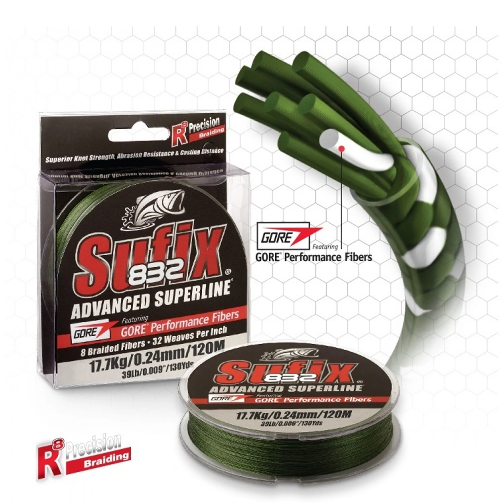 Sufix 832 Advanced Superline Braid Fishing Line, 3500 Yard Spool - Image 2