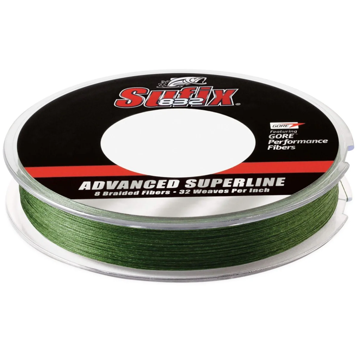 Sufix 832 Advanced Superline Fishing Line, 50 lb, 150 Yds. - Lo-Vis Green
