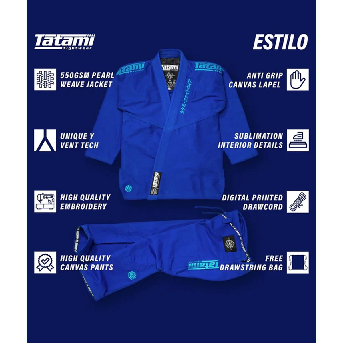Tatami Fightwear Estilo Black Label BJJ Gi - Image 133