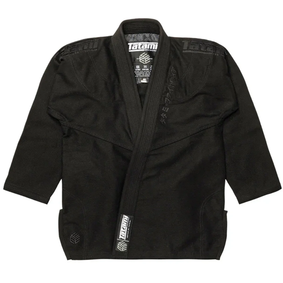 Tatami Fightwear Estilo Black Label BJJ Gi - Black/Black - Image 3