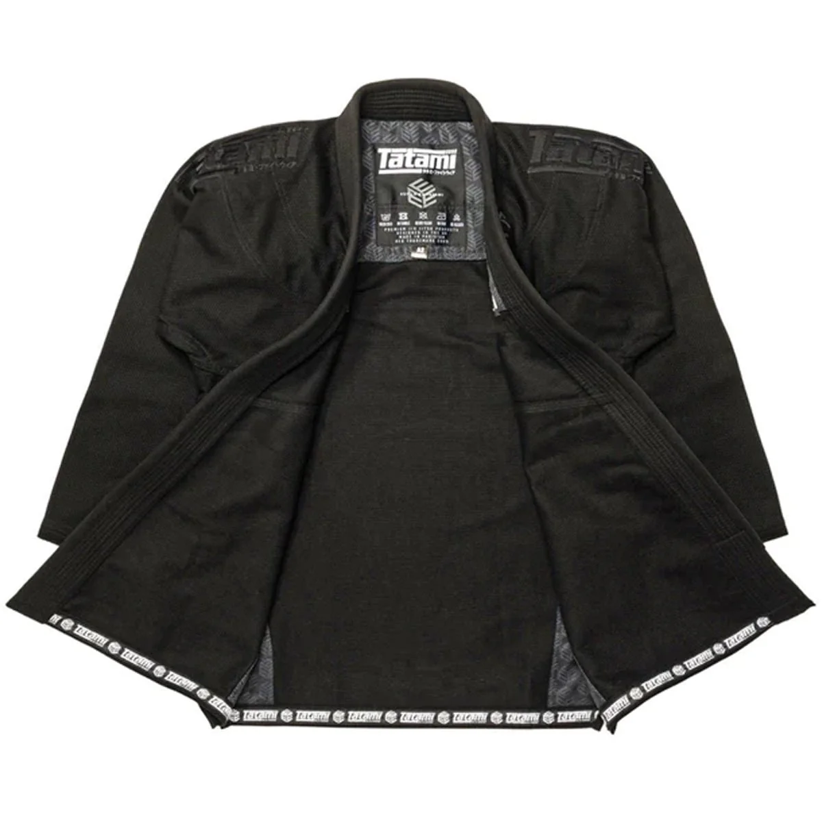 Tatami Fightwear Estilo Black Label BJJ Gi - Black/Black - Image 4