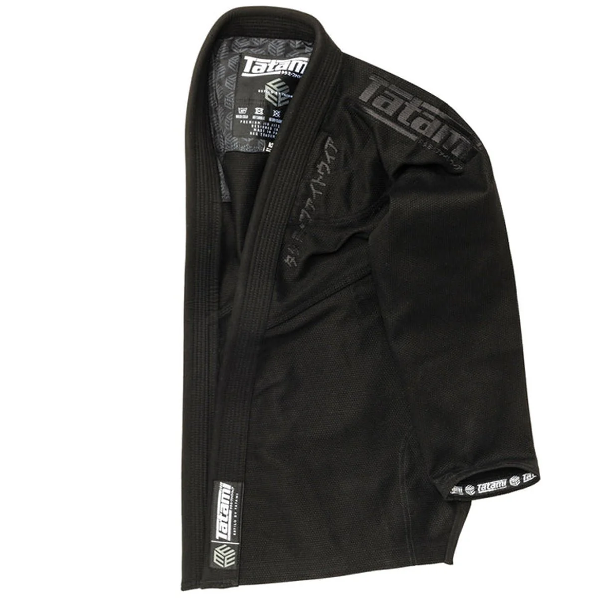 Tatami Fightwear Estilo Black Label BJJ Gi - Black/Black - Image 7