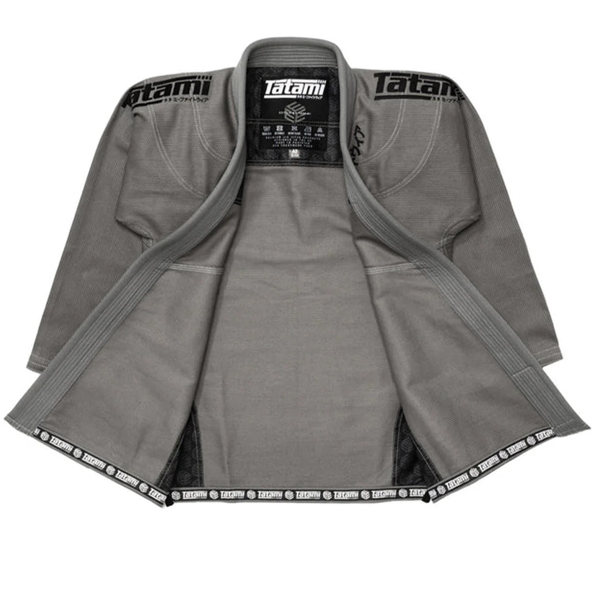 Tatami Fightwear Estilo Black Label BJJ Gi - Black/Gray - Image 4