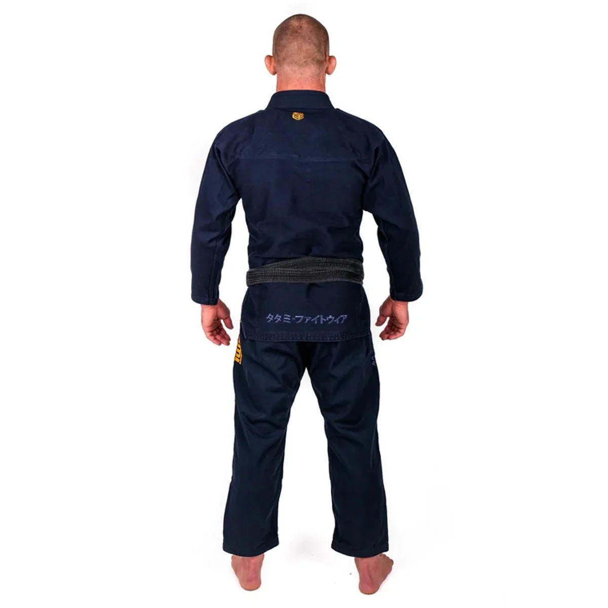 Tatami Fightwear Estilo Black Label BJJ Gi - Gold/Navy - Image 11