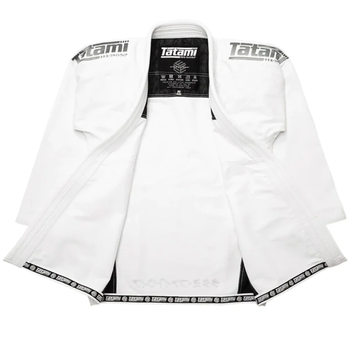 Tatami Fightwear Estilo Black Label BJJ Gi - Gray/White - Image 4