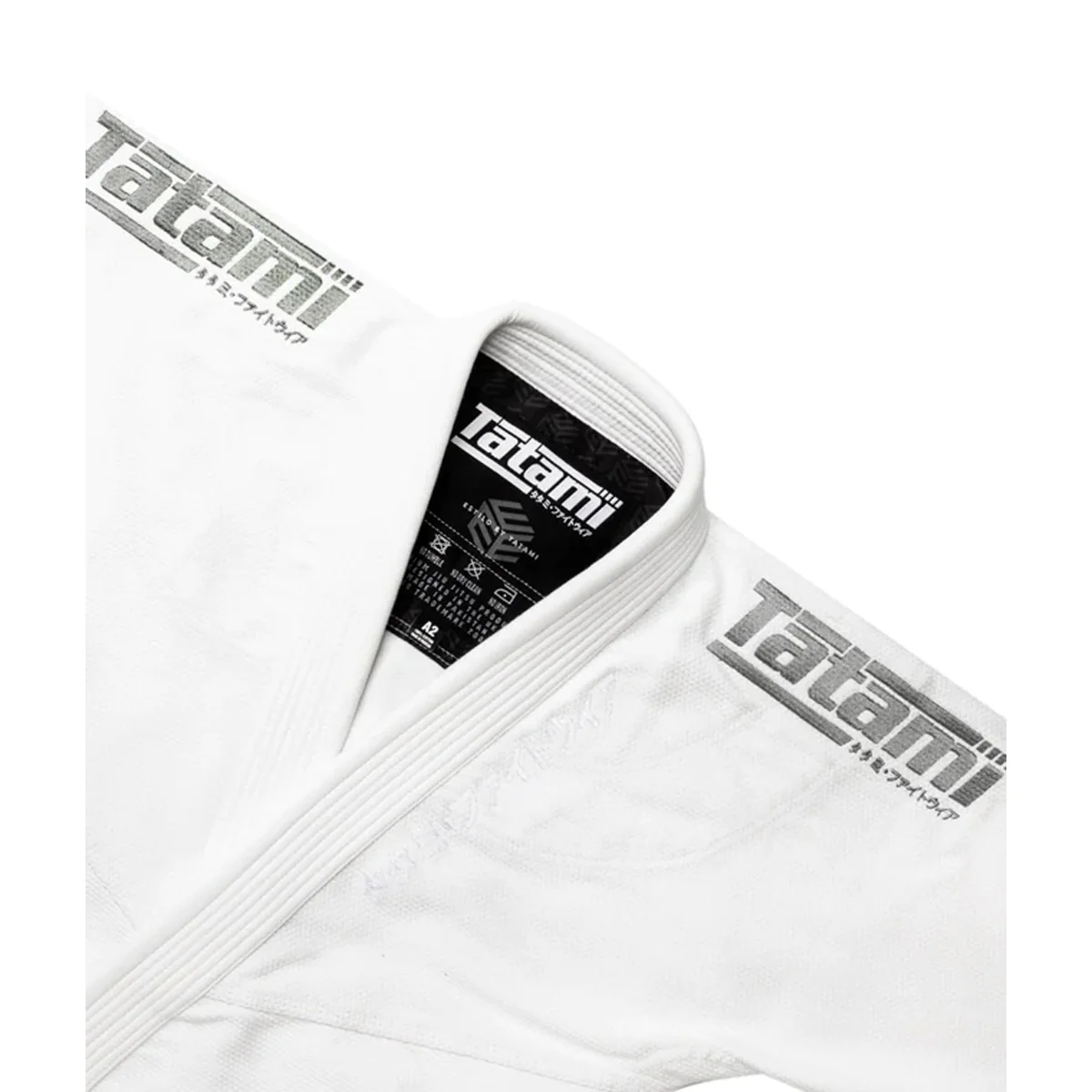 Tatami Fightwear Estilo Black Label BJJ Gi - Gray/White - Image 6