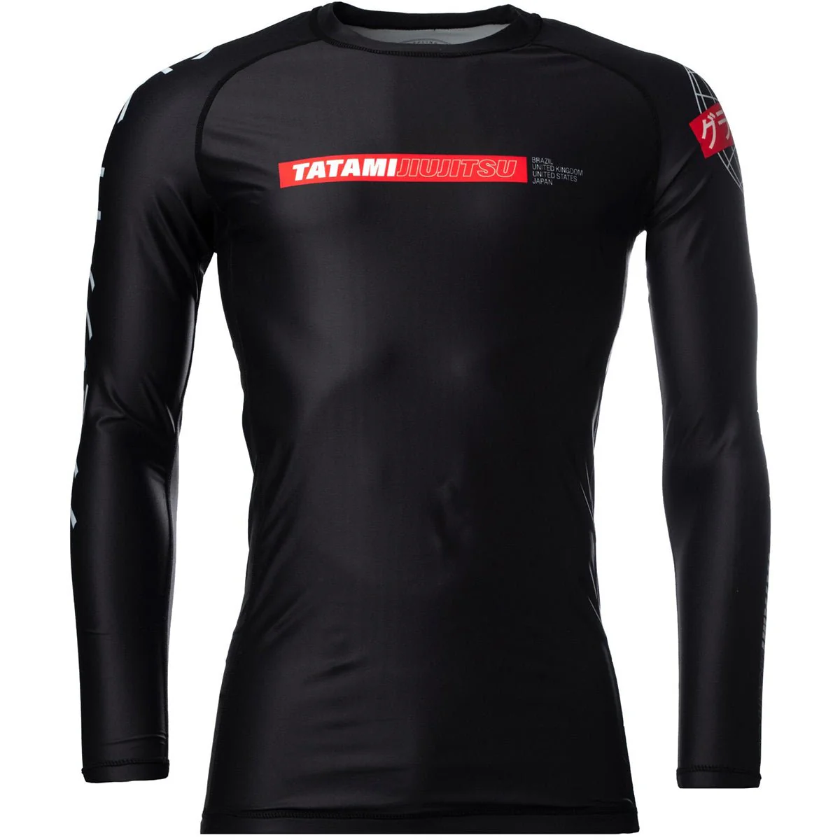Tatami Fightwear Global Long Sleeve Rashguard - Black