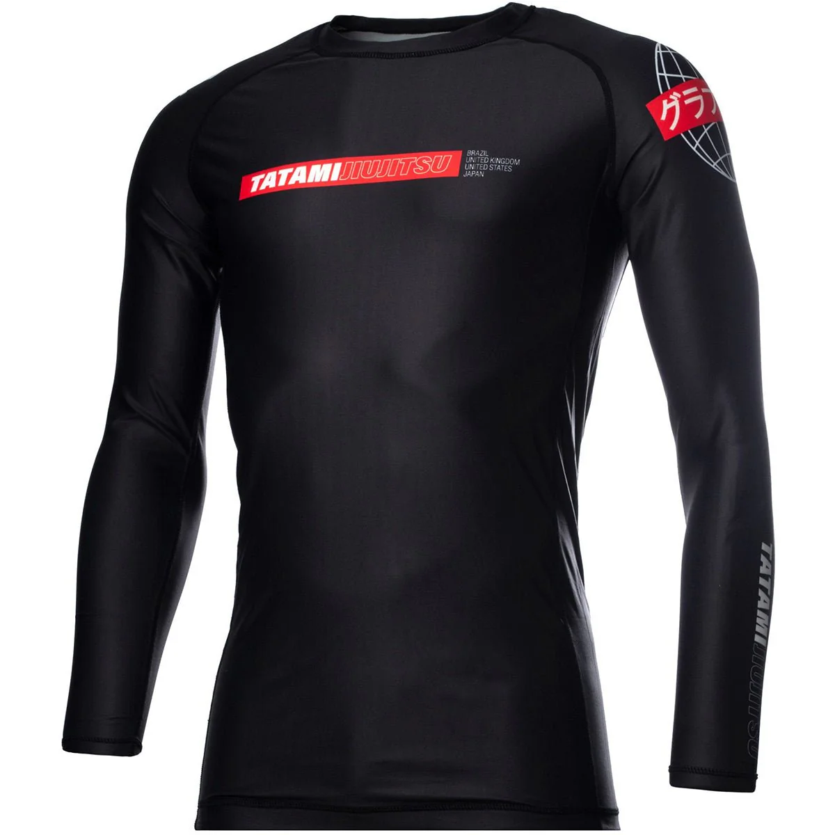 Tatami Fightwear Global Long Sleeve Rashguard - Black - Image 2
