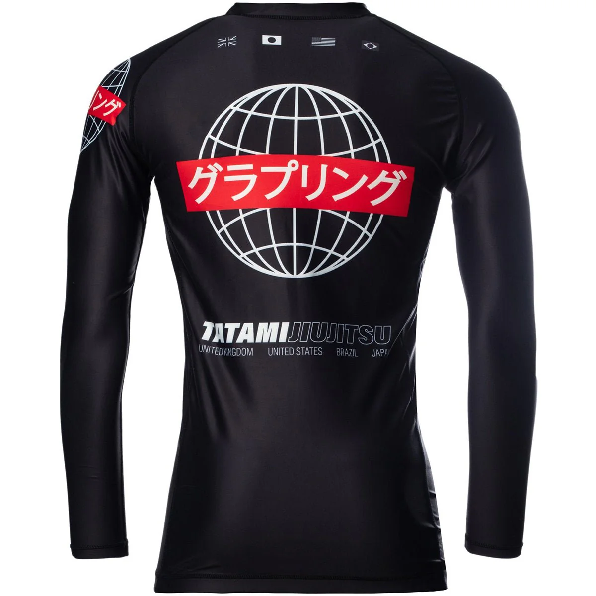 Tatami Fightwear Global Long Sleeve Rashguard - Black - Image 4