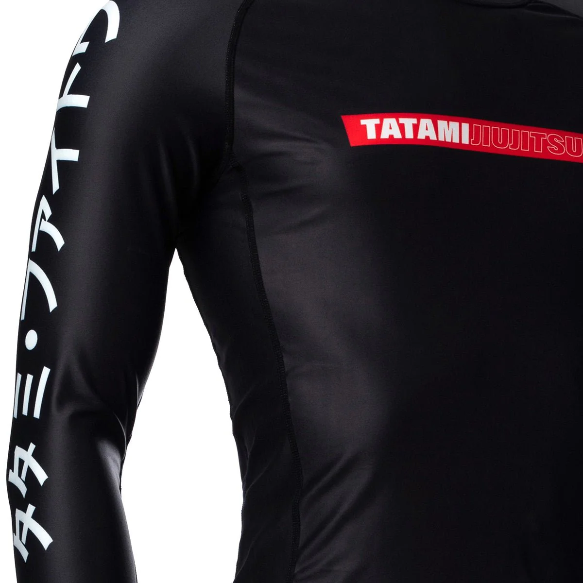 Tatami Fightwear Global Long Sleeve Rashguard - Black - Image 5