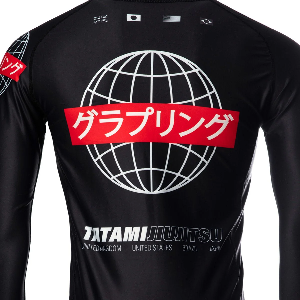 Tatami Fightwear Global Long Sleeve Rashguard - Black - Image 6