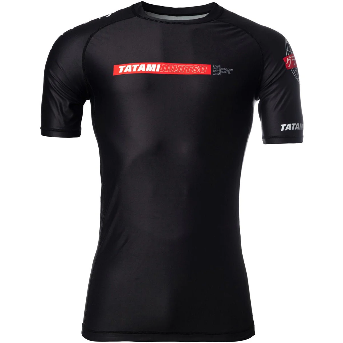Tatami Fightwear Global Short Sleeve Rashguard - Black