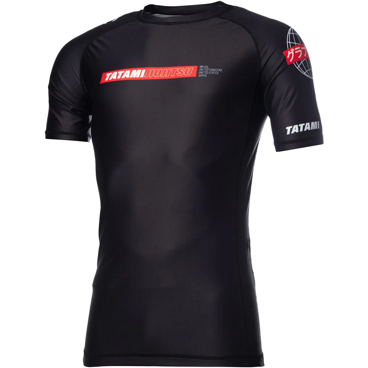 Tatami Fightwear Global Short Sleeve Rashguard - Black - Image 2