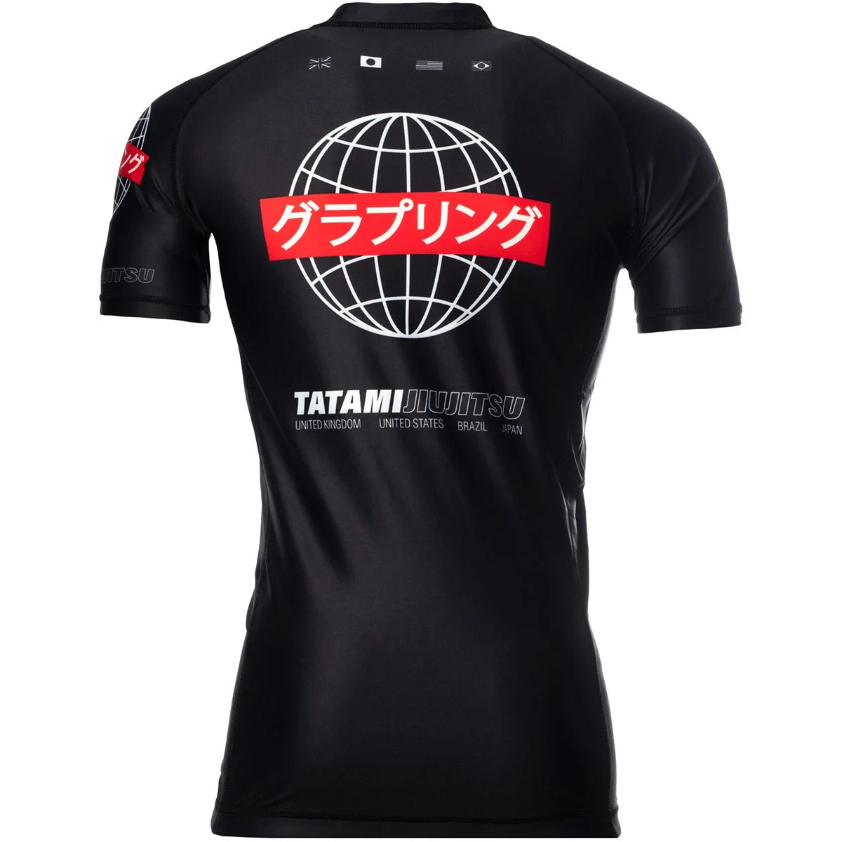 Tatami Fightwear Global Short Sleeve Rashguard - Black - Image 4