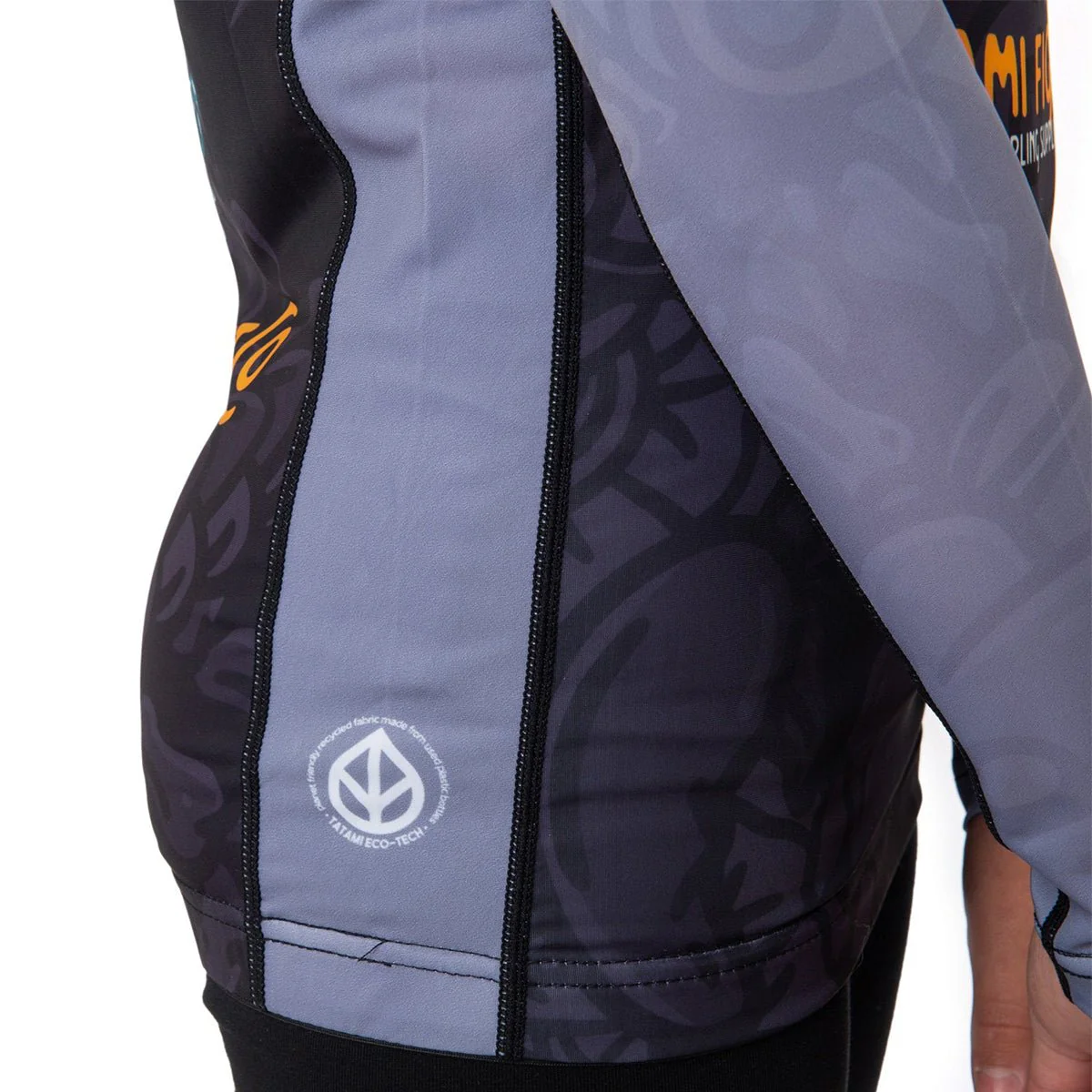 Tatami Fightwear Kids Equilibrium Eco Tech Recycled Long Sleeve Rashguard - Gray - Image 6