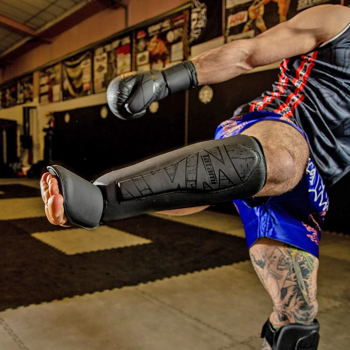 Tatami Fightwear Obsidian MMA Shin Instep Guards - Black - Image 6