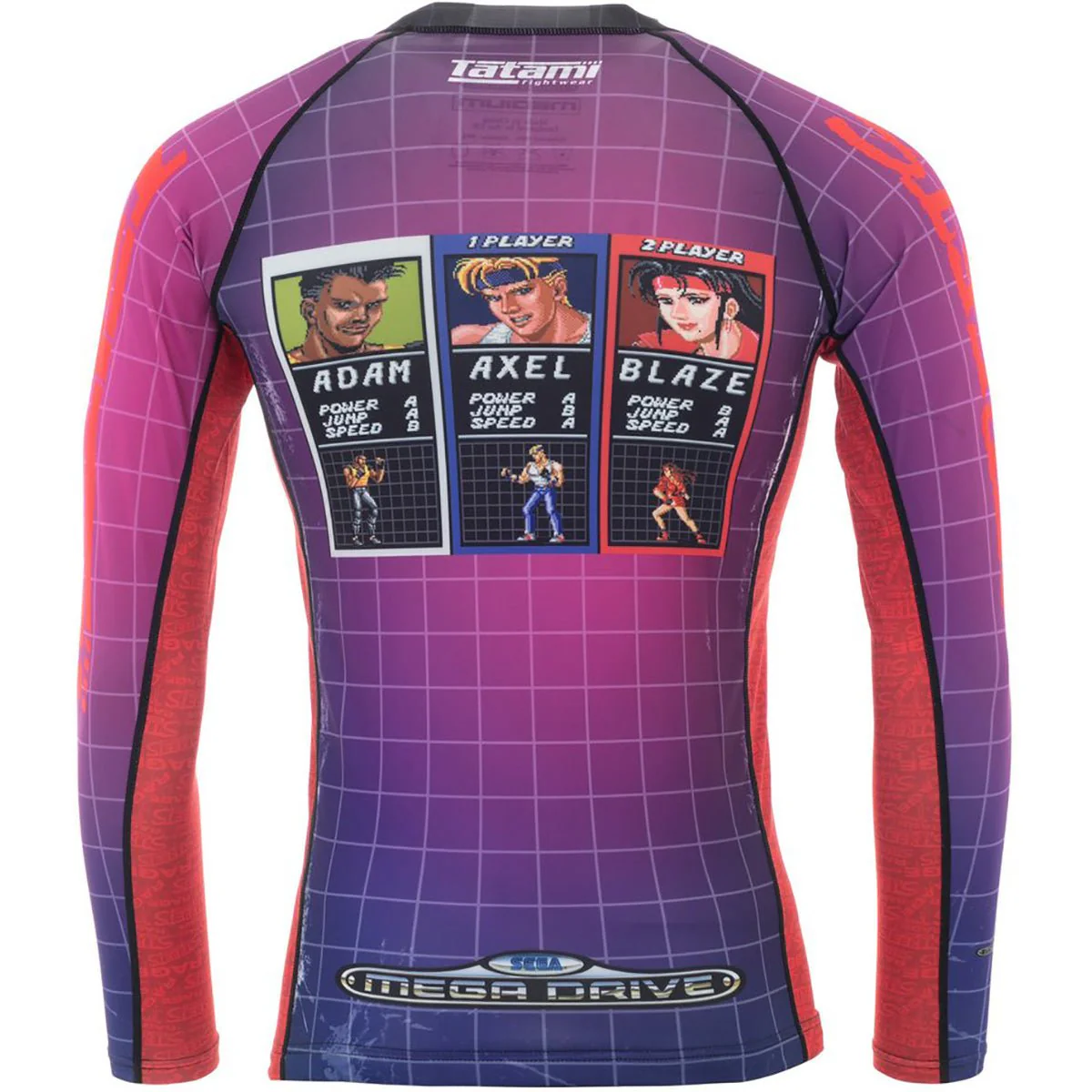 Tatami Fightwear Sega Streets Of Rage Long Sleeve BJJ Rashguard - Image 2