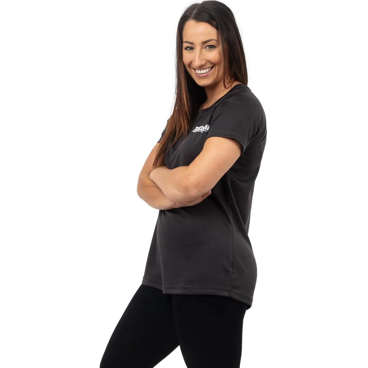 Tatami Fightwear Women's Dry Fit T-Shirt - Charcoal - Image 2