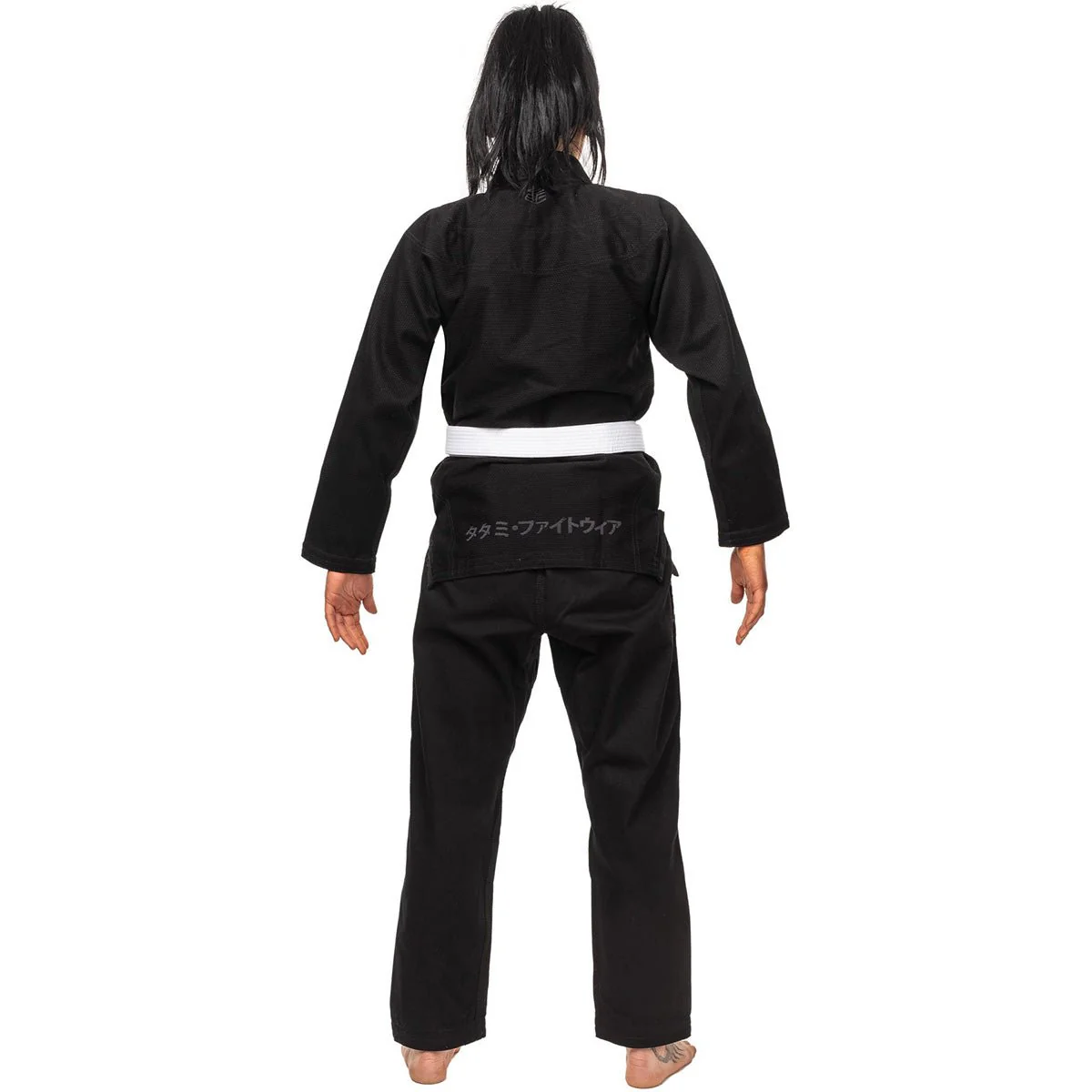 Tatami Fightwear Women's Estilo Black Label BJJ Gi - Black/Black - Image 3
