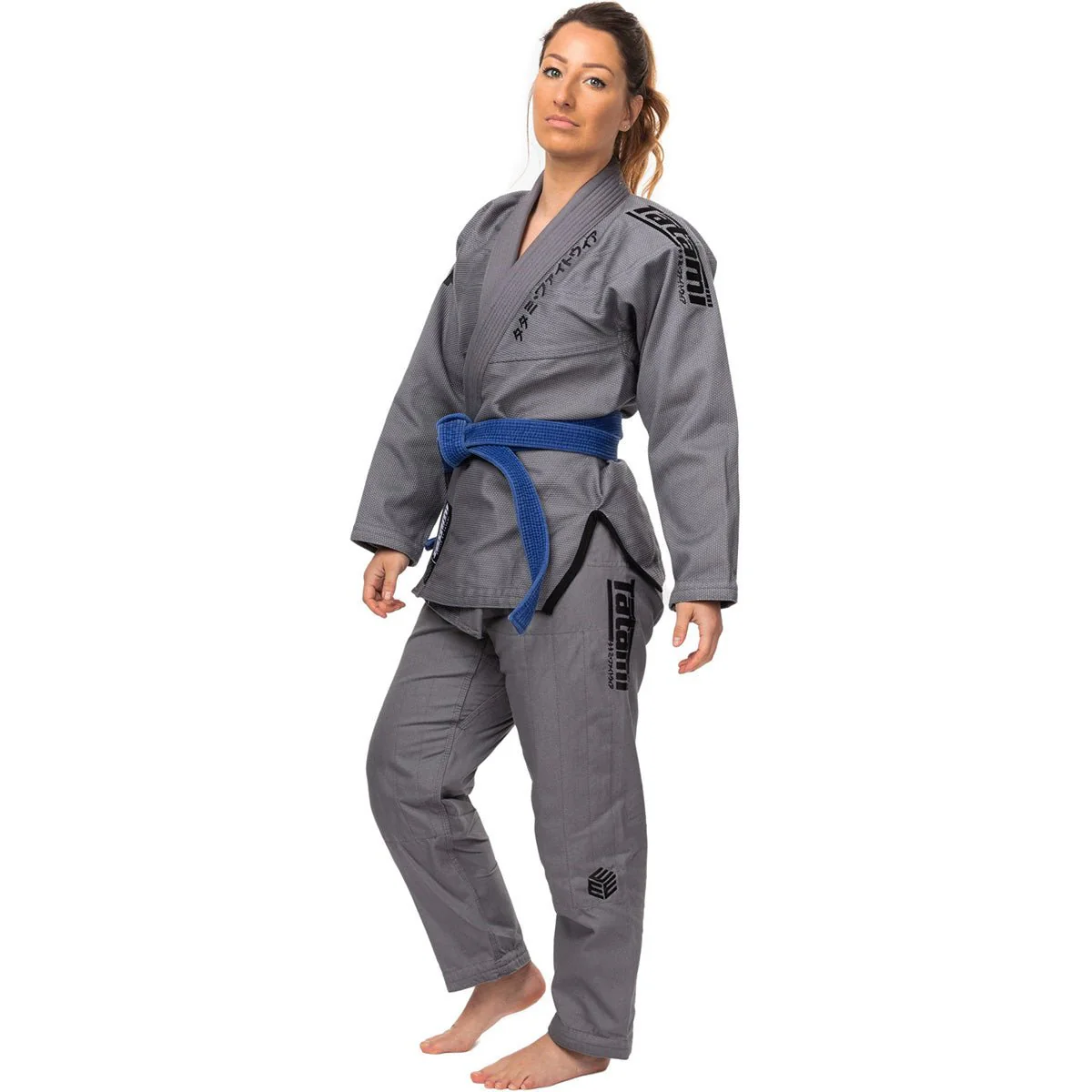 Tatami Fightwear Women's Estilo Black Label BJJ Gi - Black/Gray - Image 3