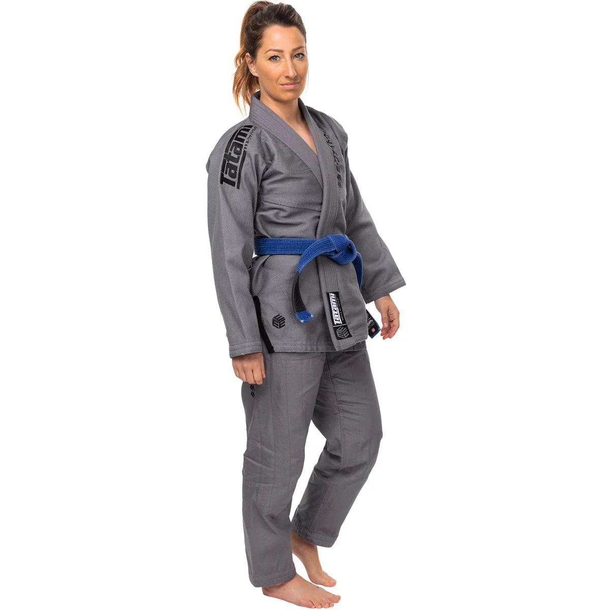 Tatami Fightwear Women's Estilo Black Label BJJ Gi - Black/Gray - Image 4