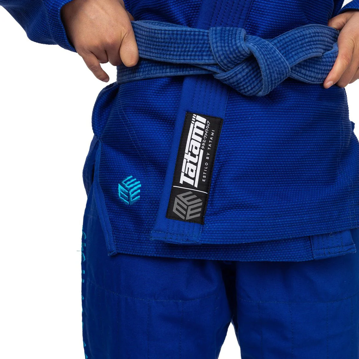 Tatami Fightwear Women's Estilo Black Label BJJ Gi - Blue/Blue - Image 8