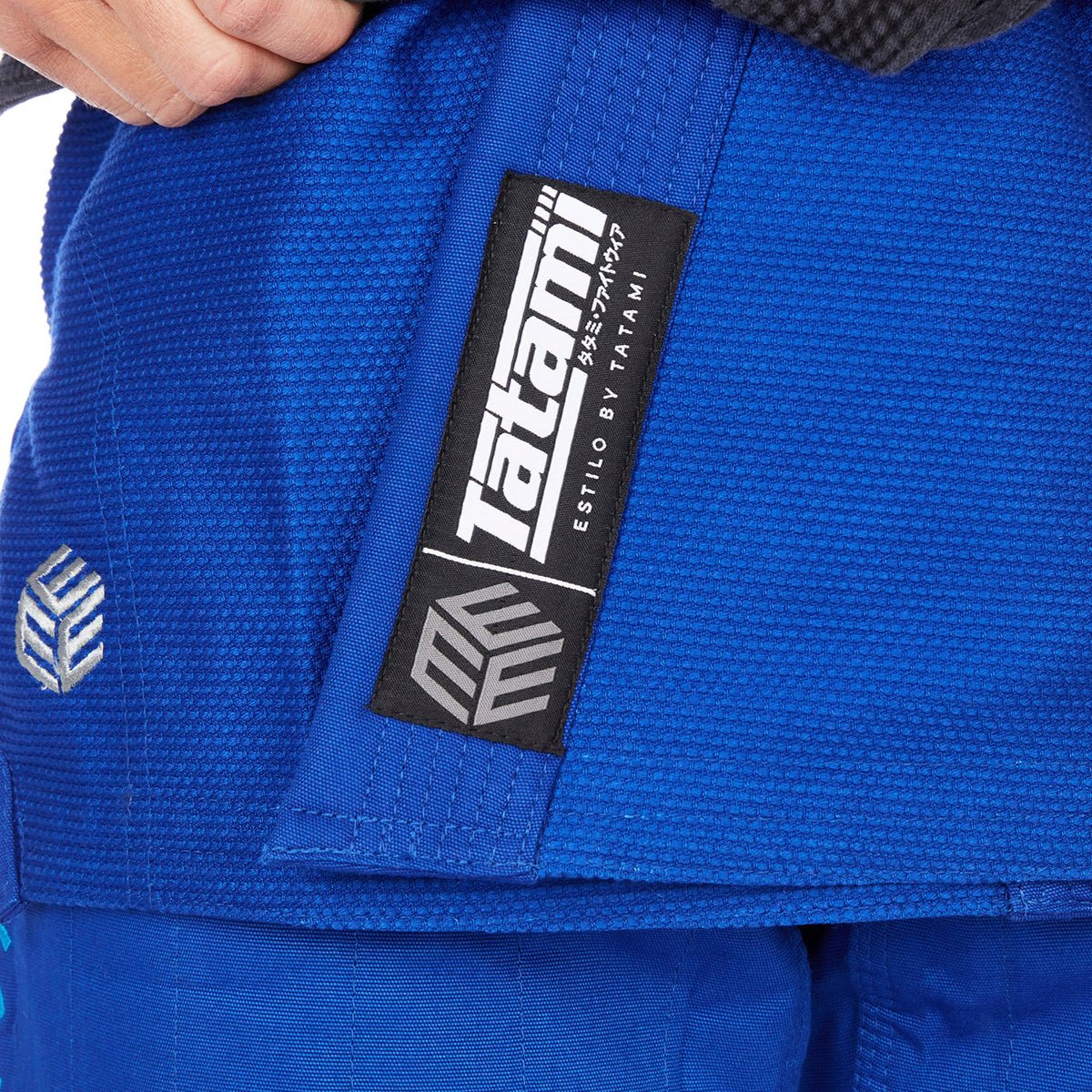 Tatami Fightwear Women's Estilo Black Label BJJ Gi - Gray/Blue - Image 7