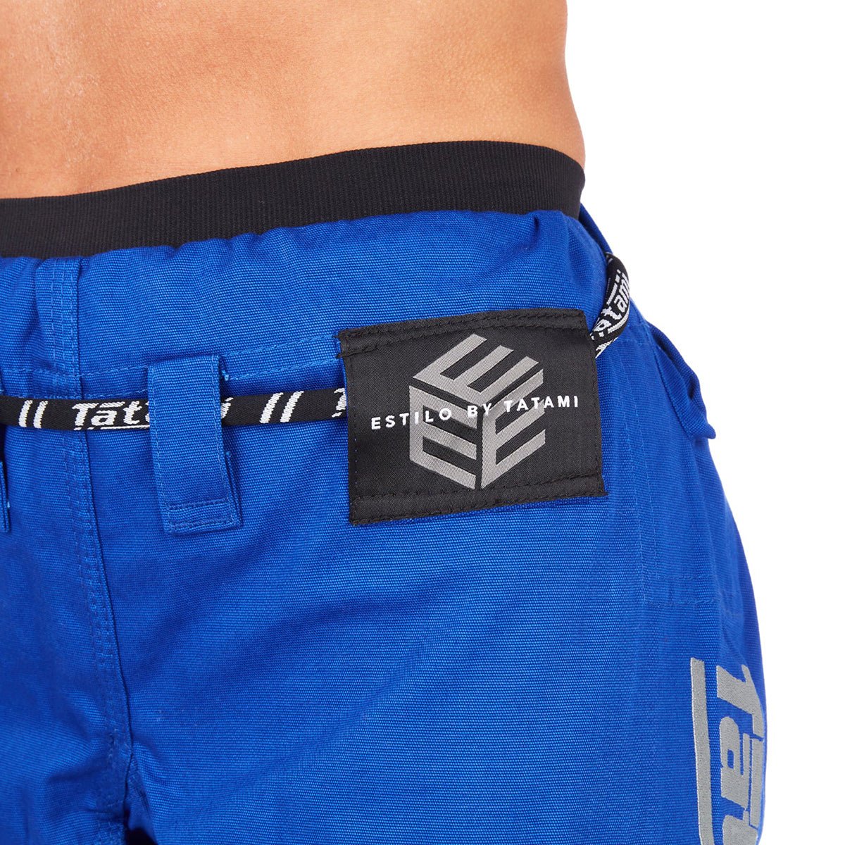 Tatami Fightwear Women's Estilo Black Label BJJ Gi - Gray/Blue - Image 8