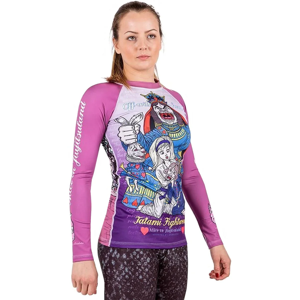 Tatami Fightwear x Meerkatsu Women's Alice in Jiu-Jitsu Land BJJ Rashguard - Image 3
