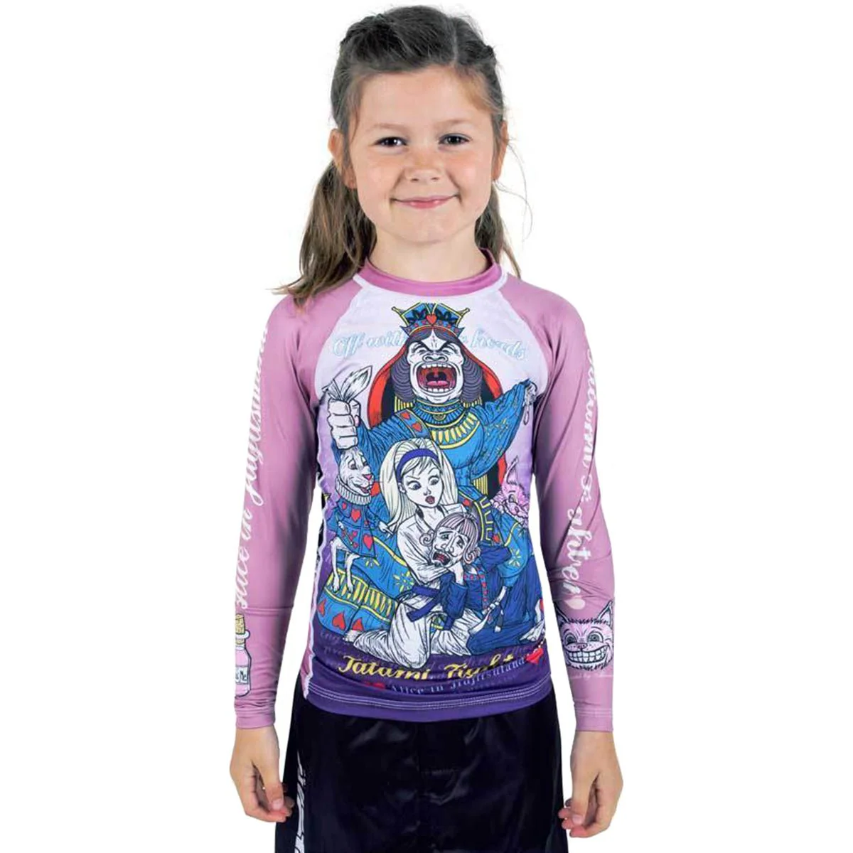Tatami Kids Meerkatsu Alice in Jiu-Jitsu Land Long Sleeve BJJ Rashguard - Image 2