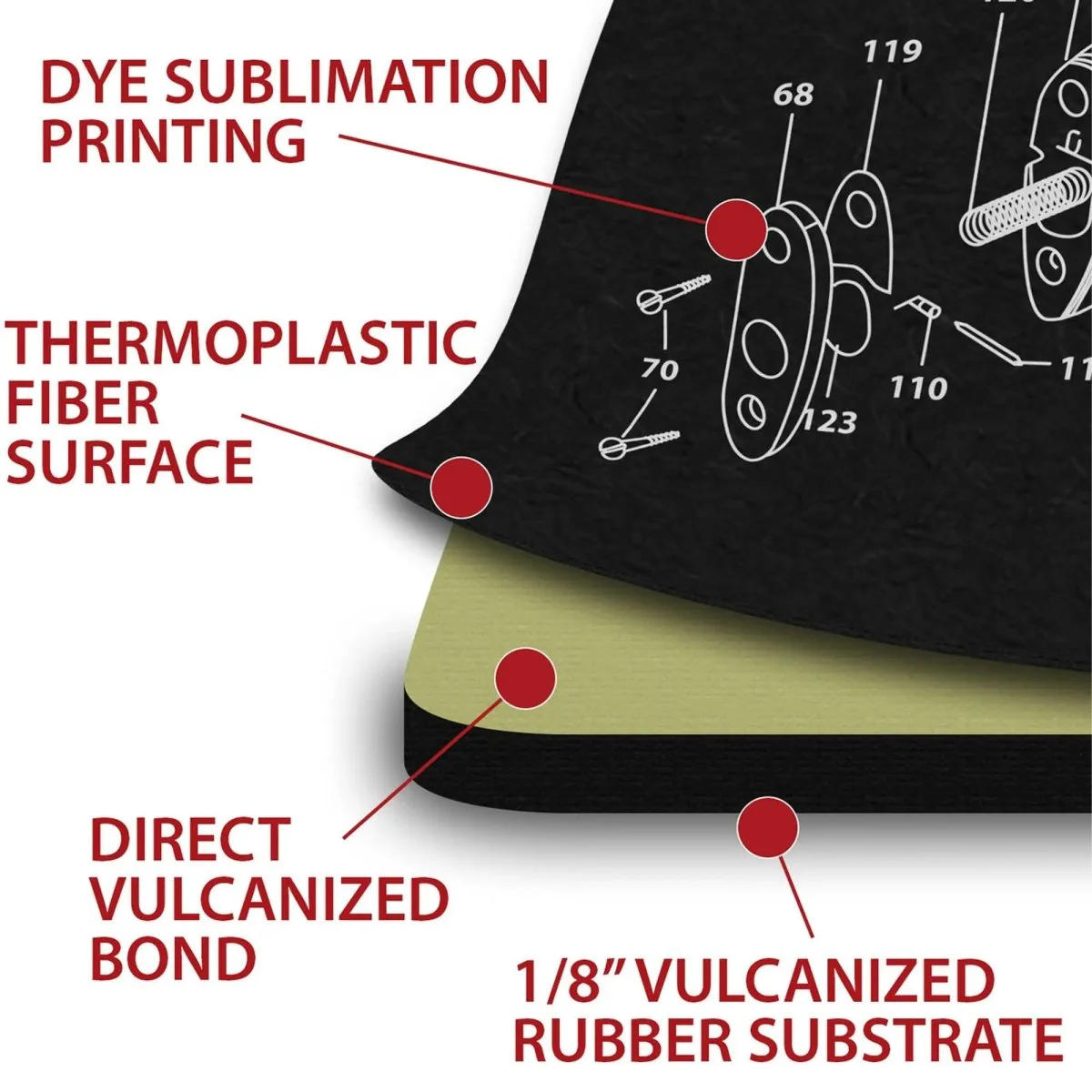 TekMat Original Gun Cleaning Mat - 17" X 11" - Glock Gen 4 - Image 3