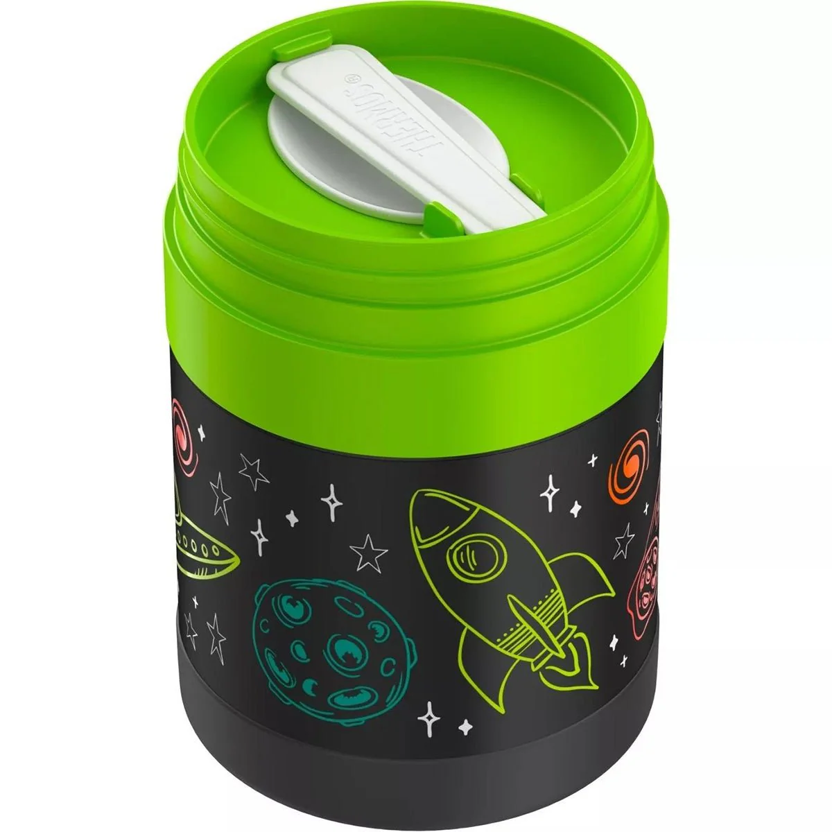 Thermos 10 oz. Kid's Vacuum Insulated Stainless Steel Food Jar with Spoon - Image 2
