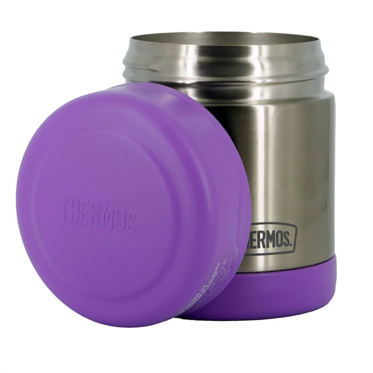 Thermos 10 oz. Vacuum Insulated Stainless Steel Food Jar - Purple/Stainless Steel - Image 2