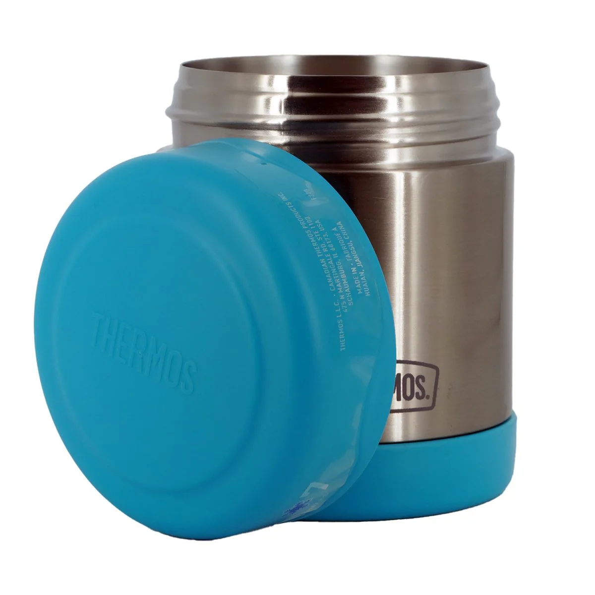 Thermos 10 oz. Vacuum Insulated Stainless Steel Food Jar - Teal/Stainless Steel - Image 2