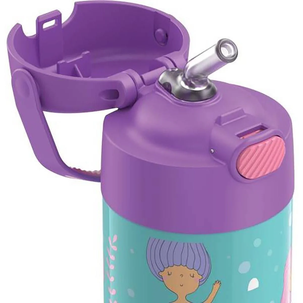 Thermos 12 oz. Kid's Funtainer Insulated Stainless Steel Bottle w/ Bail Handle - Image 4