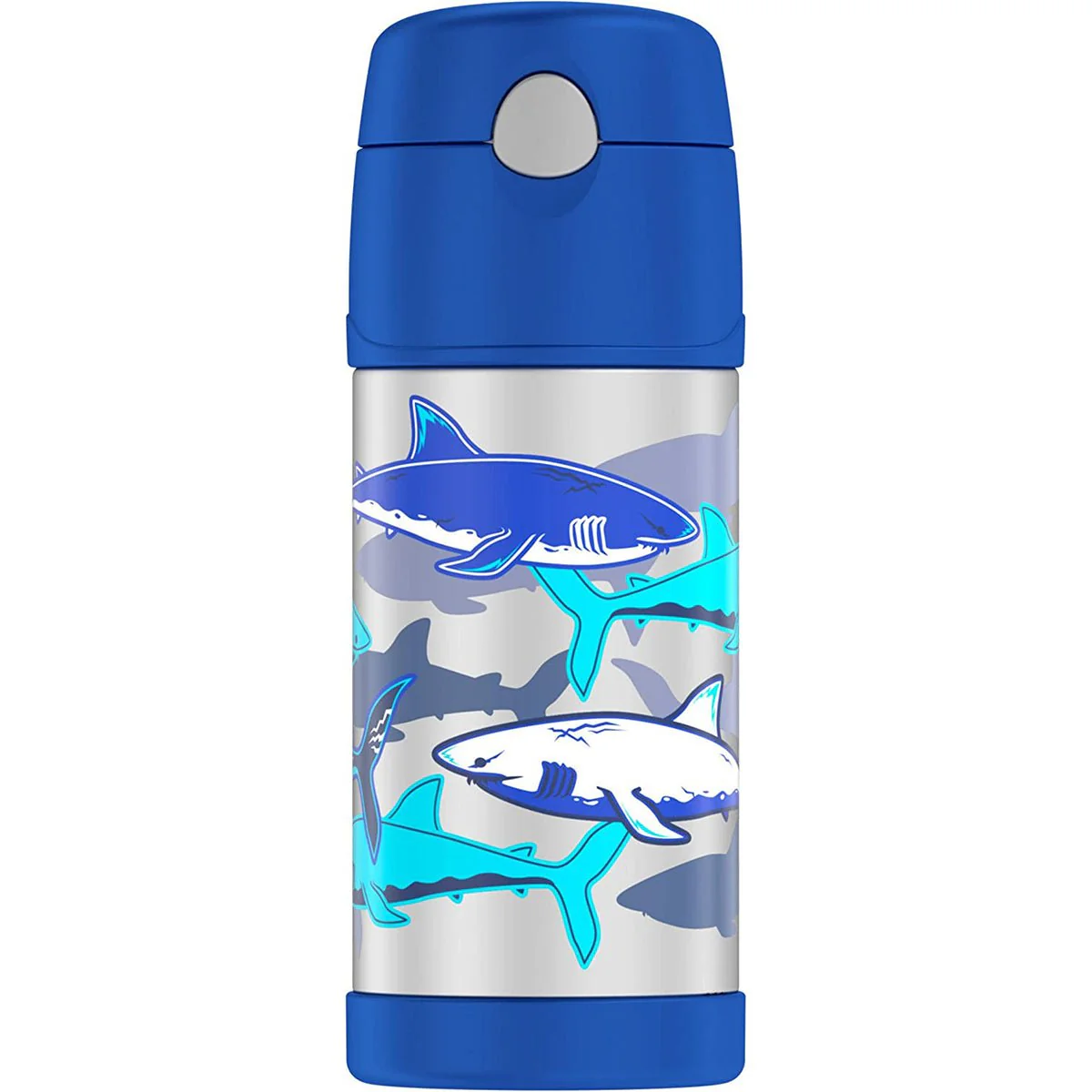 Thermos 12 oz. Kid's Funtainer Vacuum Insulated Stainless Steel Straw Bottle - Image 6