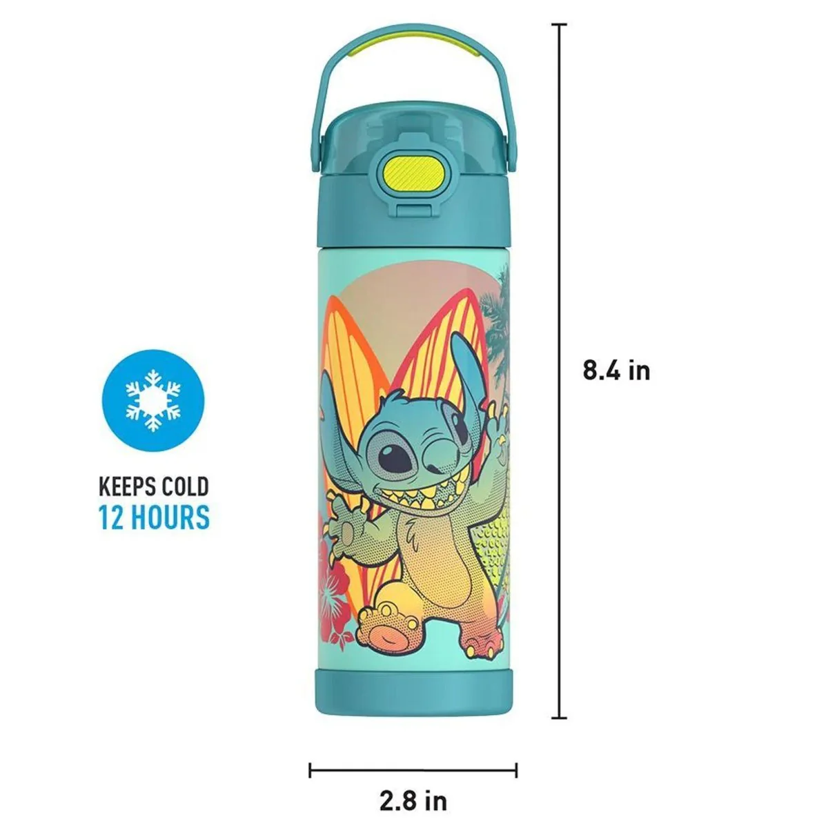 Thermos 16 oz. Kid's Funtainer Vacuum Insulated Stainless Steel Water Bottle - Image 28