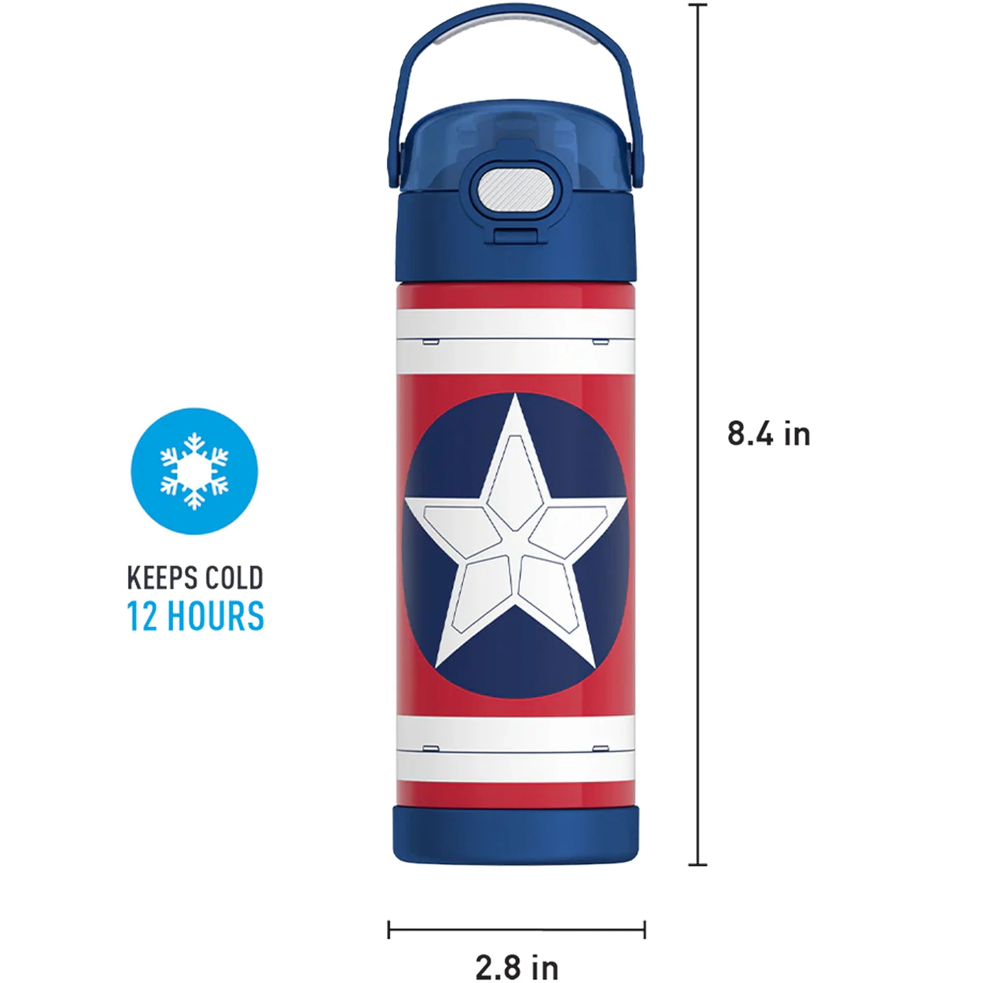 Thermos 16 oz. Kid's Funtainer Vacuum Insulated Stainless Steel Water Bottle - Image 34