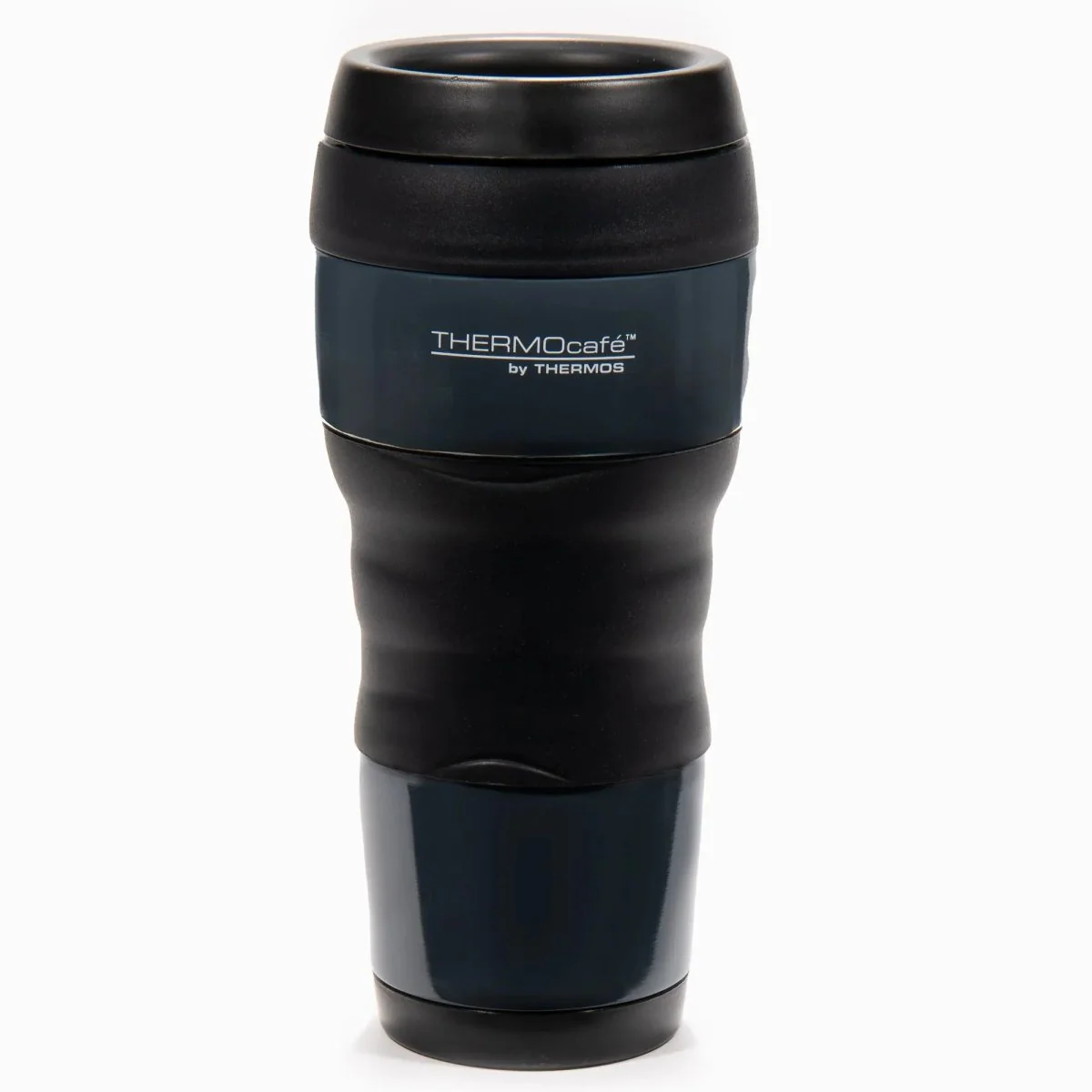 Thermos 16 oz. ThermoCafe Stainless Steel Travel Tumbler w/ Grip - Charcoal