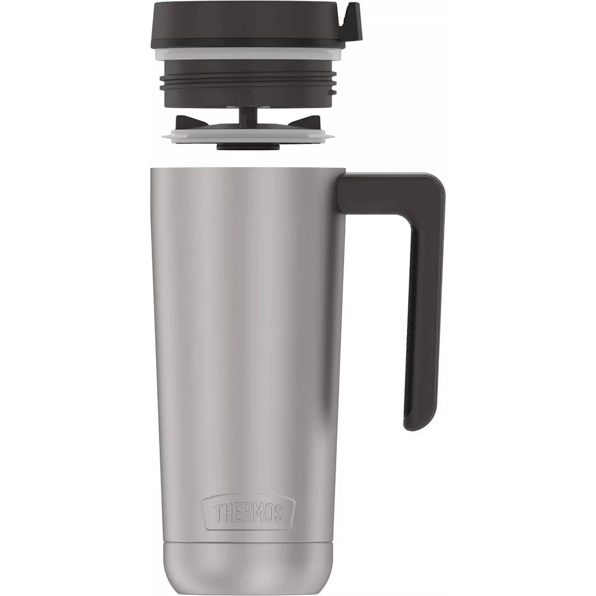 Thermos 18 oz. Vacuum Insulated Stainless Steel Mug - Matte Steel/Espresso Black - Image 5