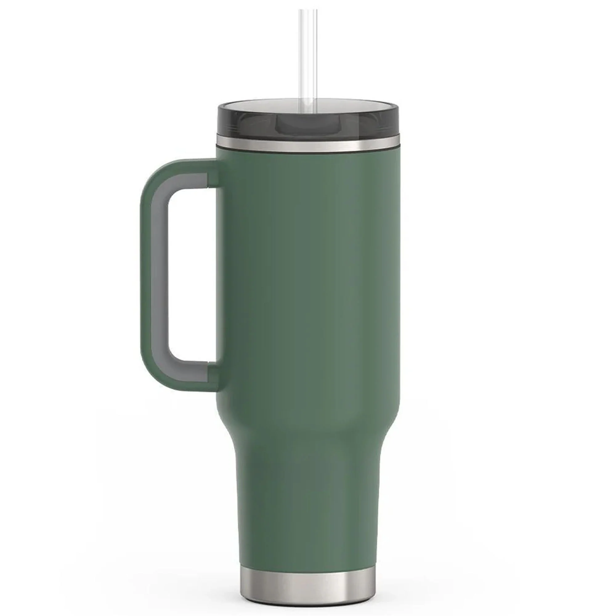 Thermos 40 oz Stainless Steel Cup Holder Mug w/ Straw - Image 3