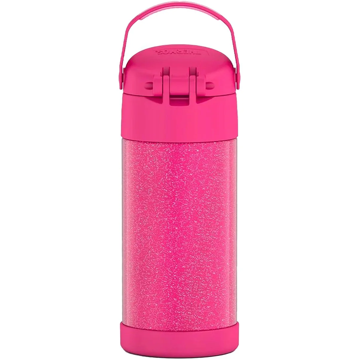Thermos Kid's 12 oz. Funtainer Stainless Steel Water Bottle - Pink Glitter - Image 3