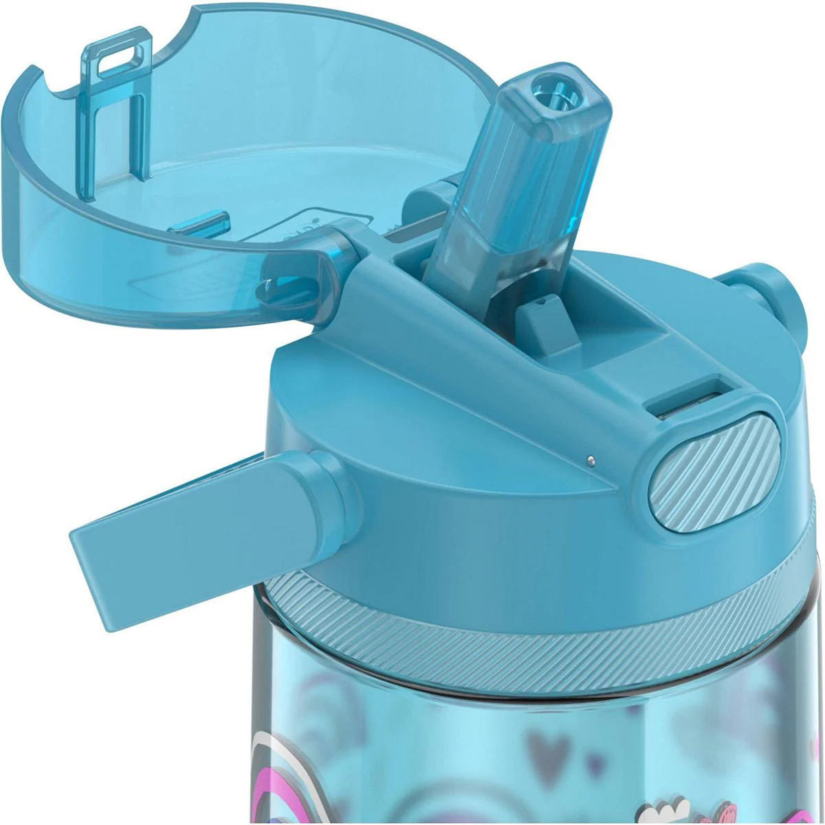 Thermos Kid's 14 oz. Plastic Hydration Bottle with Flip-Up Straw - Image 3