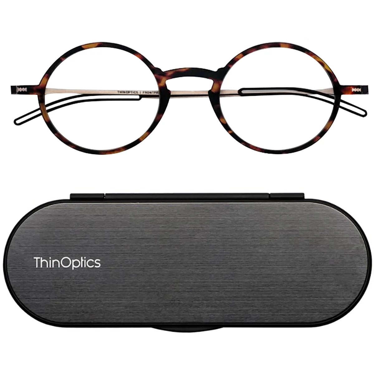 ThinOptics FrontPage Manhattan Reading Glasses with Milano Case - Image 10
