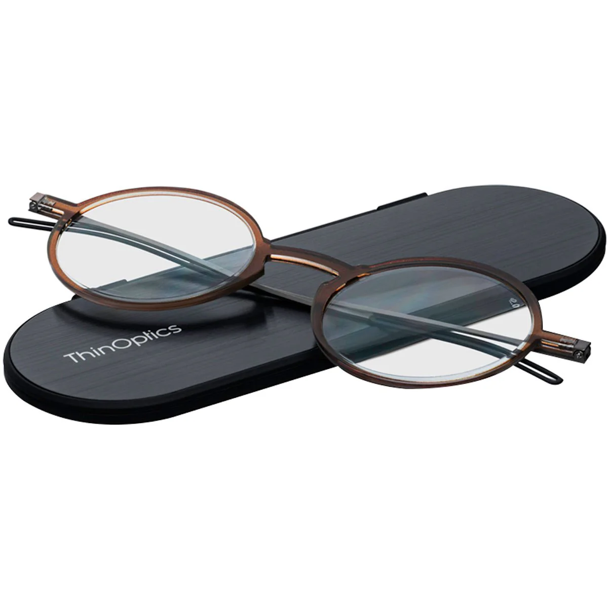ThinOptics FrontPage Manhattan Reading Glasses with Milano Case - Image 4